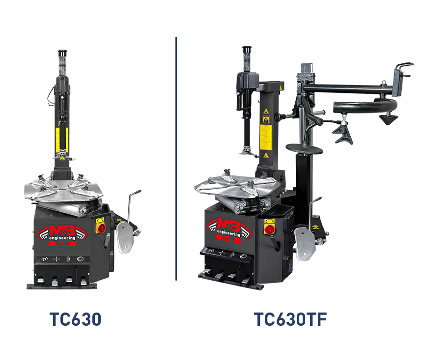 Desmontadora de neumáticos para coche - TC 5000 - M & B Engineering S.r.l.  - automática / vertical / neumática